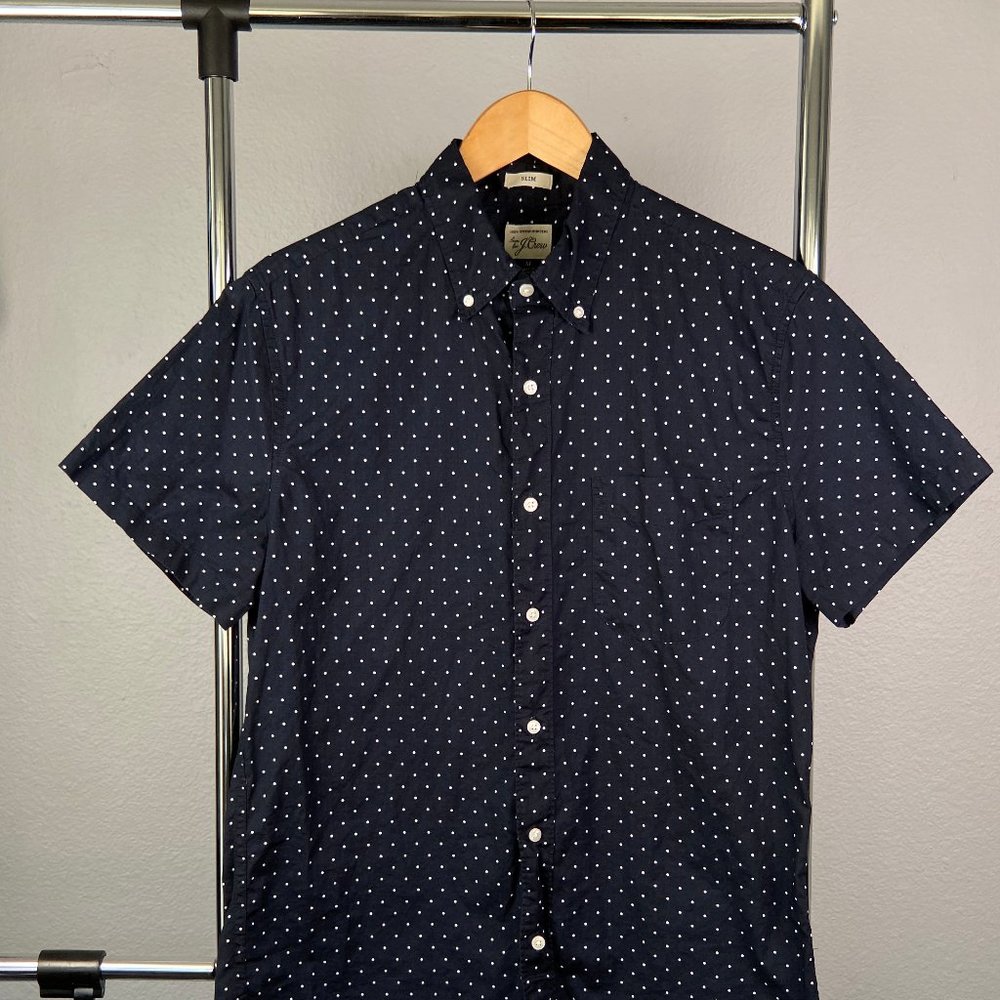 J Crew Short Sleeve Button Down  (M)